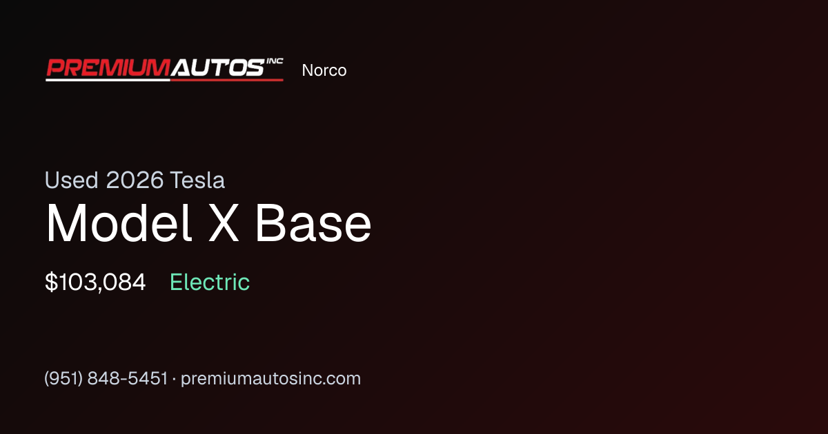 2026 Tesla Model X Base