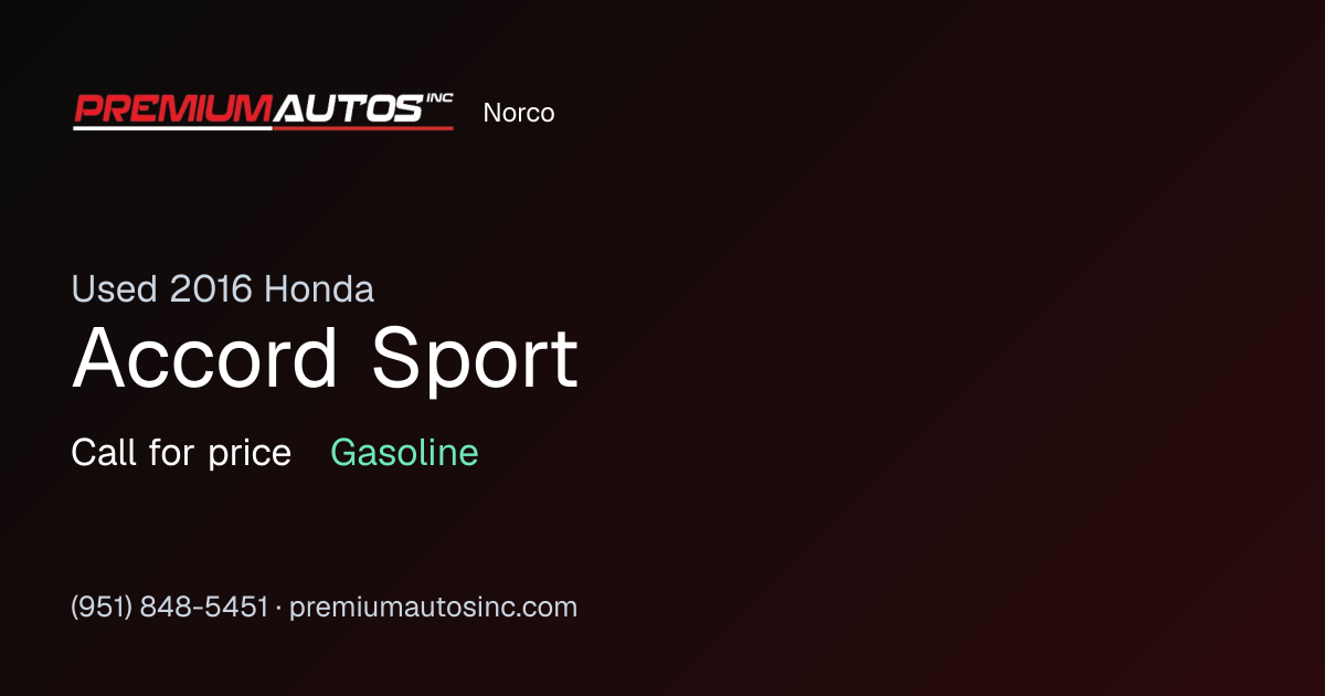 2016 Honda Accord Sport