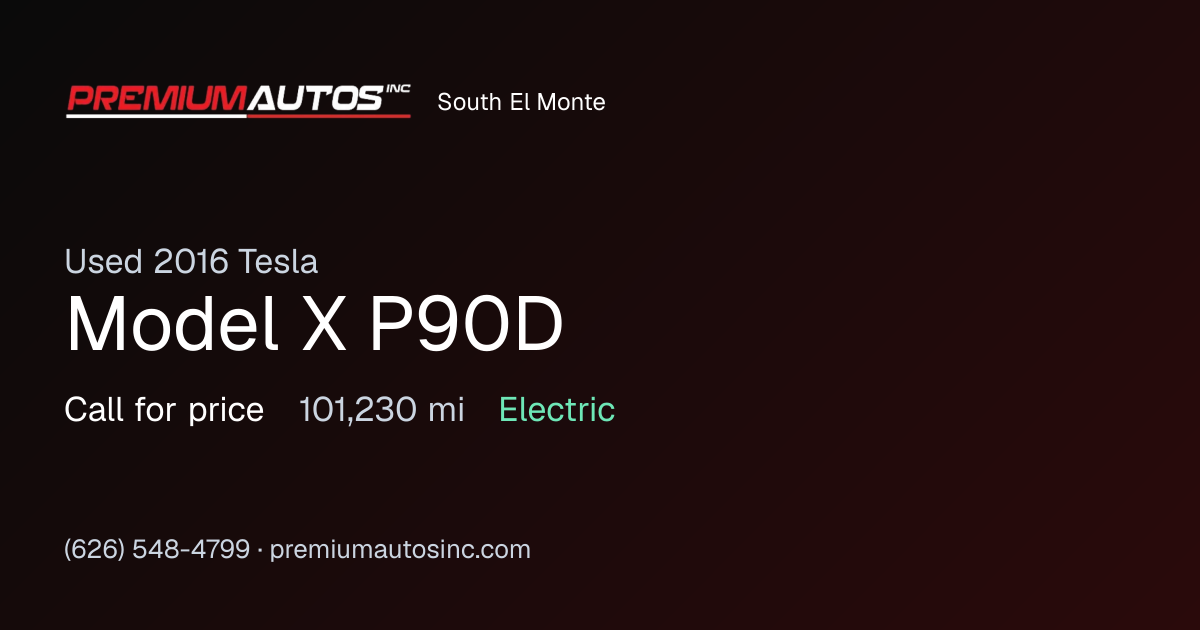 2016 Tesla Model X P90D