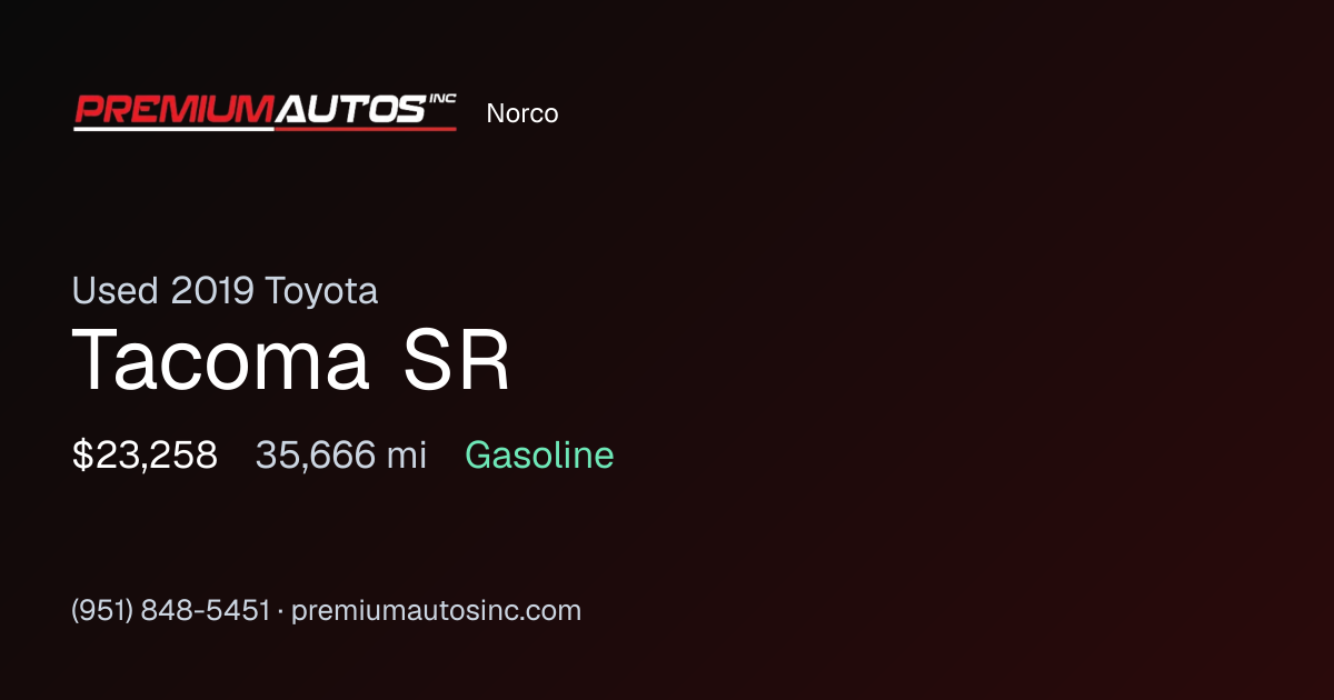 2019 Toyota Tacoma SR