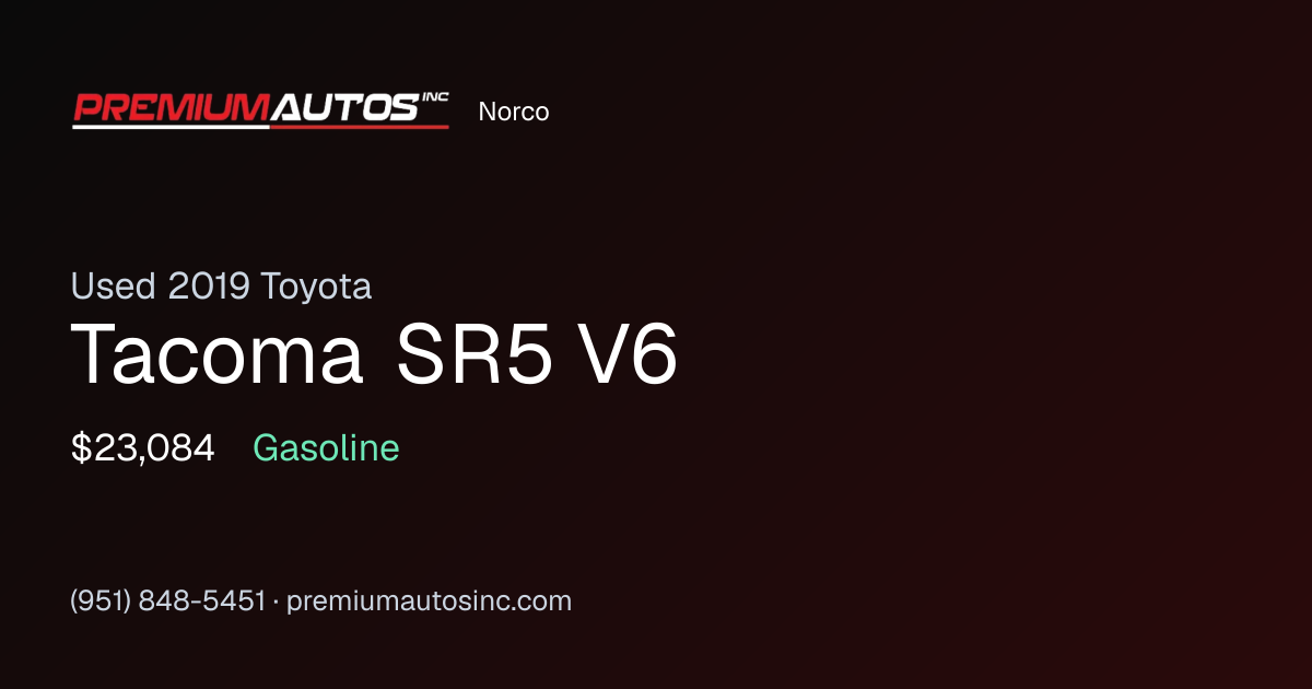2019 Toyota Tacoma SR5 V6