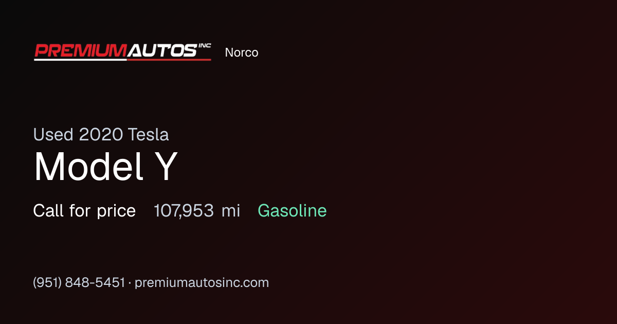 2020 Tesla Model Y