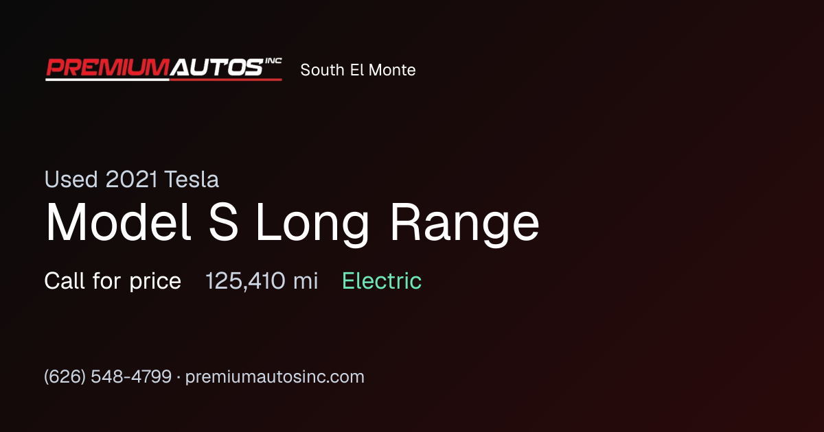 2021 Tesla Model S Long Range