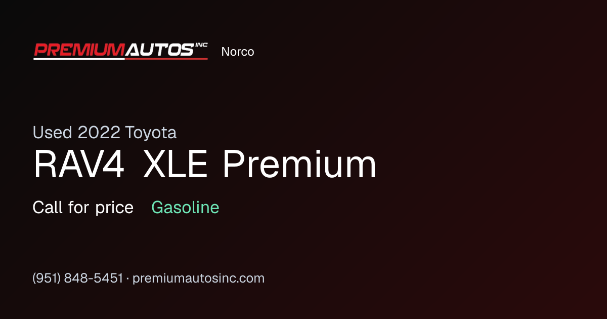 2022 Toyota RAV4 XLE Premium