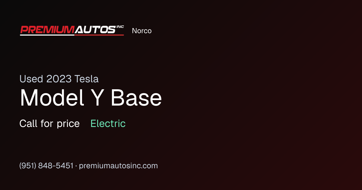 2023 Tesla Model Y Base