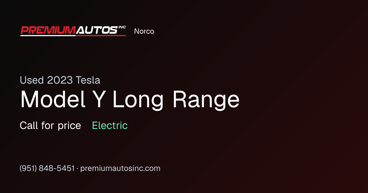 2023 Tesla Model Y Long Range