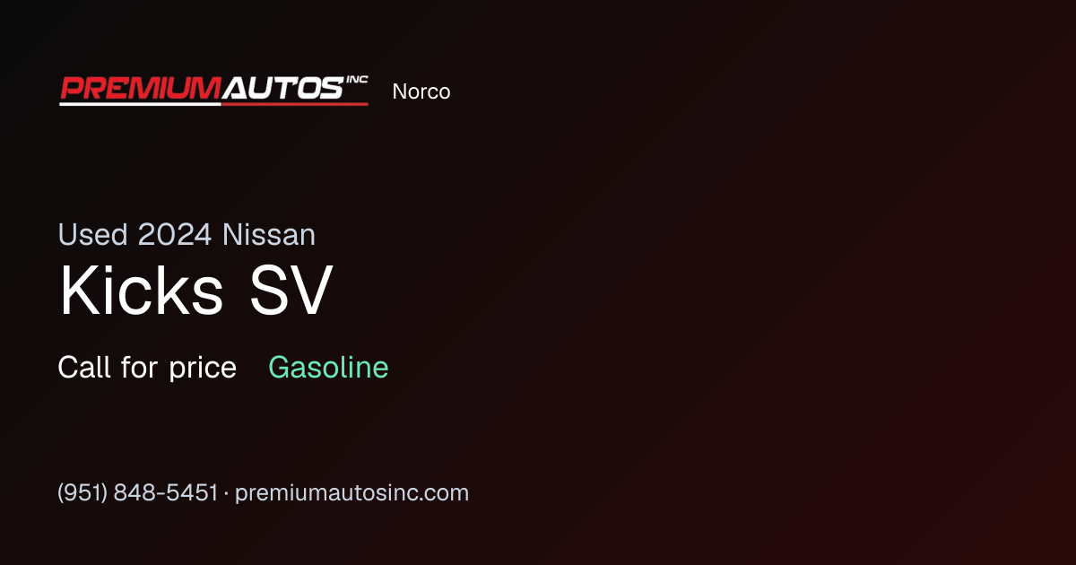 2024 Nissan Kicks SV