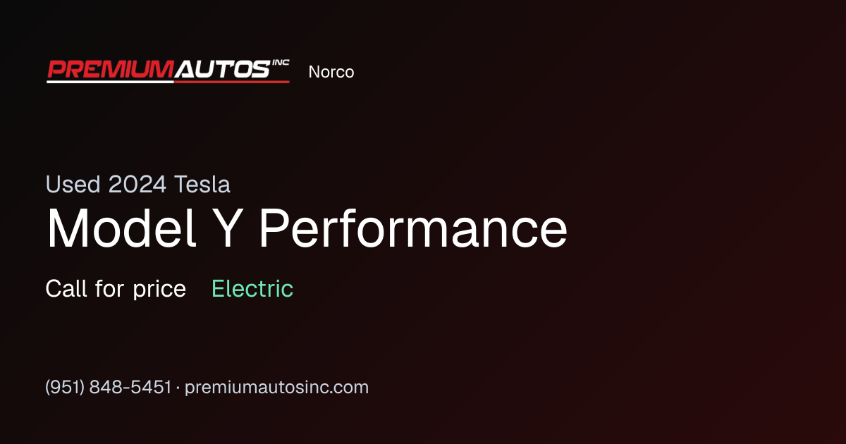 2024 Tesla Model Y Performance