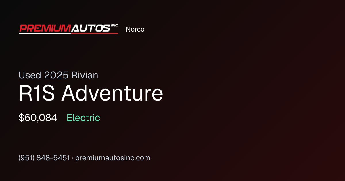 2025 Rivian R1S Adventure