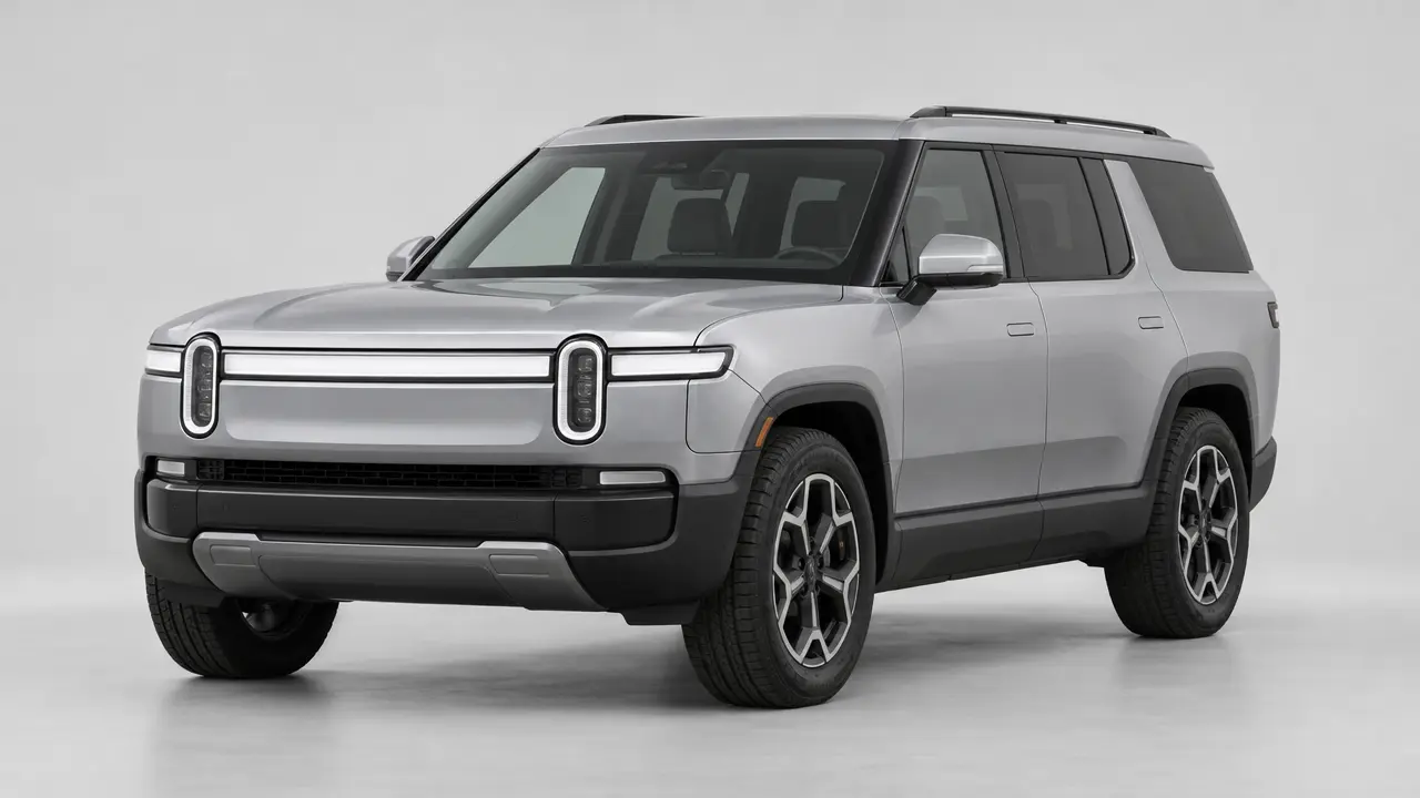 Illustration of a 2025 Rivian R1S, not this car. Real photos coming soon.