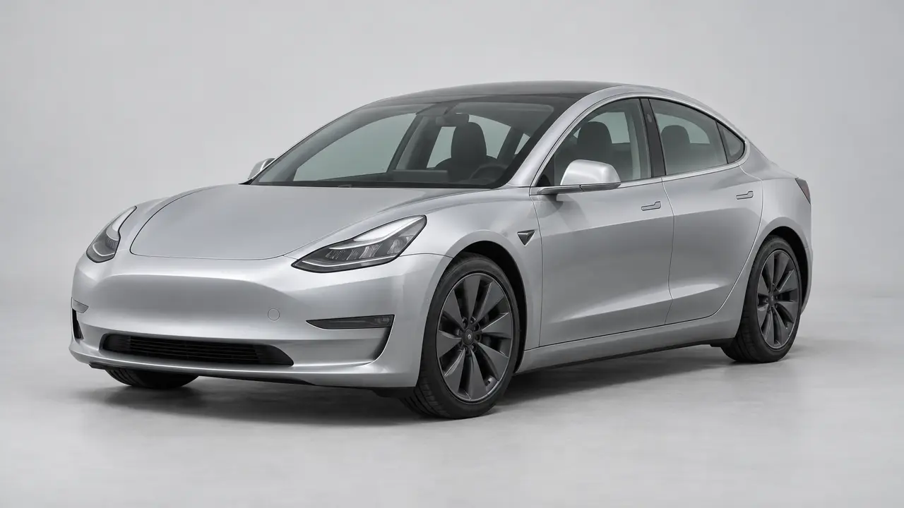 Illustration of a 2022 Tesla Model 3, not this car. Real photos coming soon.