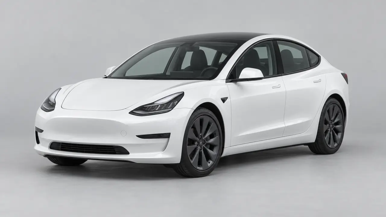 Illustration of a 2021 Tesla Model 3, not this car. Real photos coming soon.