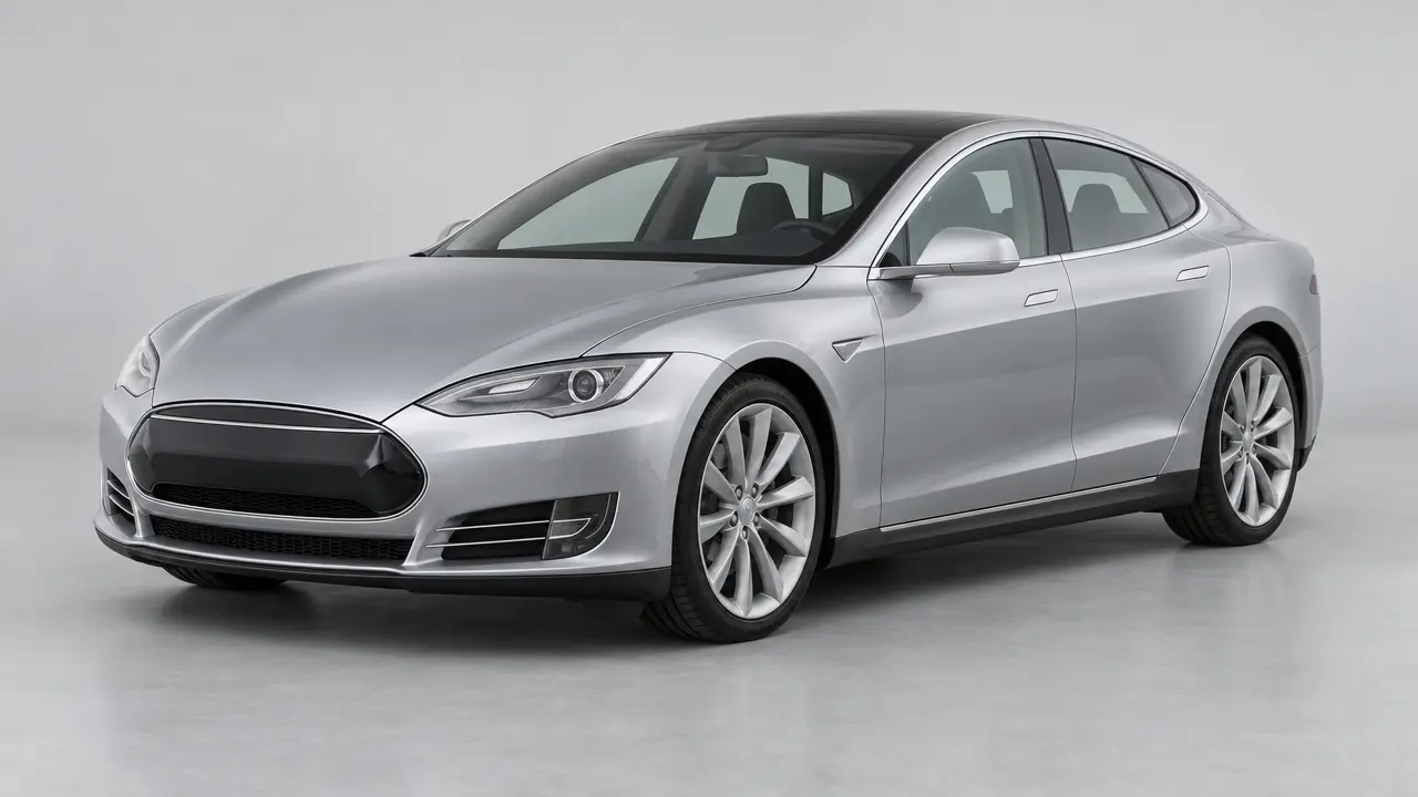 Illustration of a 2013 Tesla Model S, not this car. Real photos coming soon.