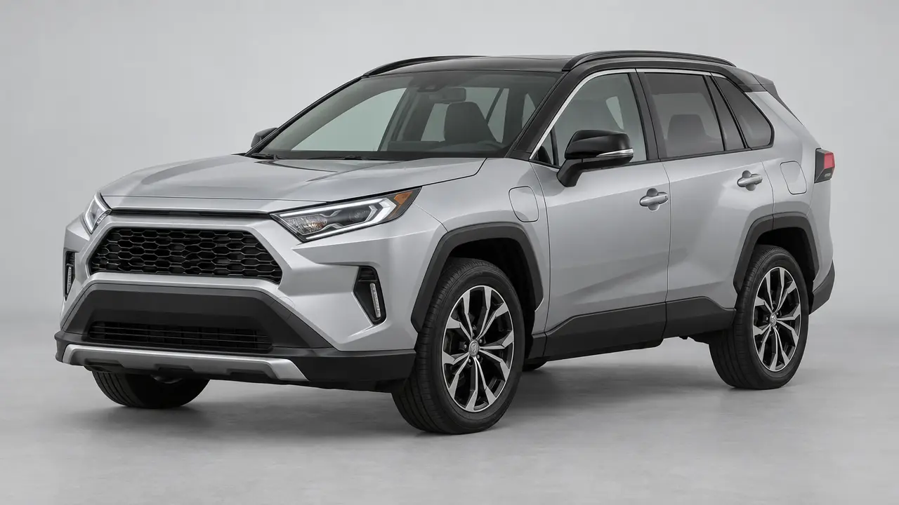 Illustration of a 2021 Toyota RAV4 Prime, not this car. Real photos coming soon.
